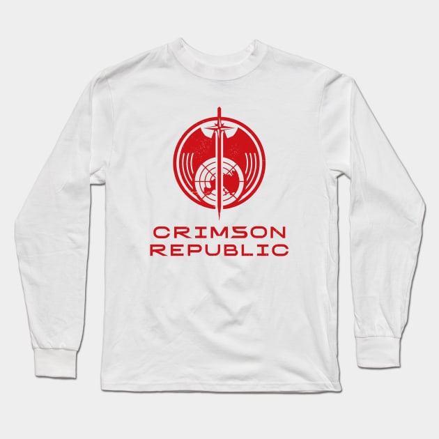 Crimson Republic Long Sleeve T-Shirt by BadCatDesigns